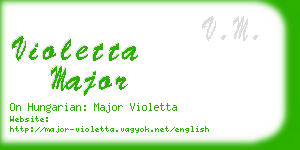 violetta major business card